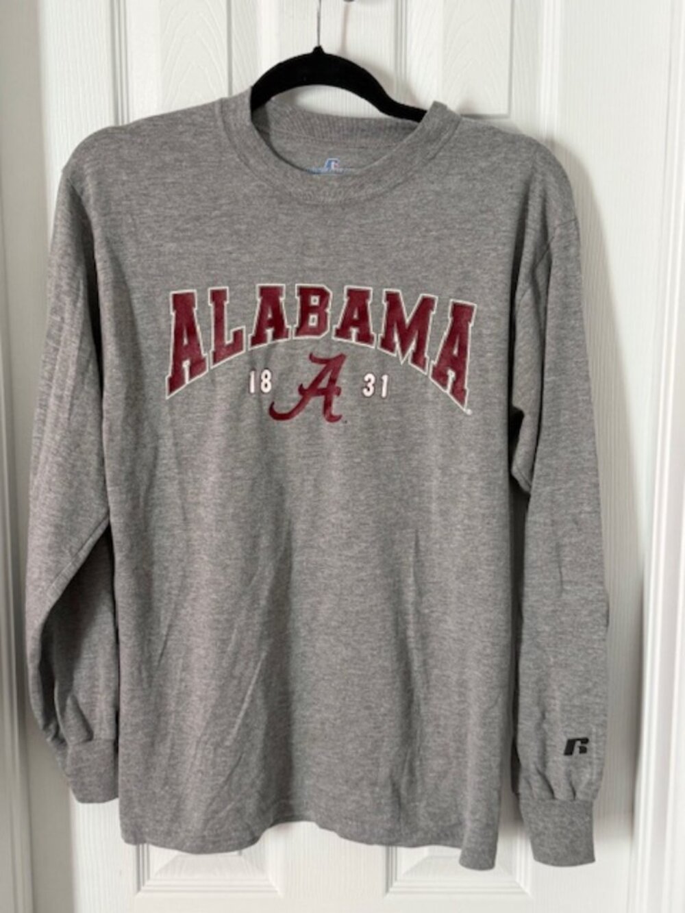 Alabama Men's Crimson Tide Team Logo Long Sleeve T-Shirt Size S